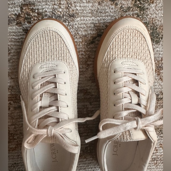 J.Crew Factory Womens Ivory Sneakers. - Picture 7 of 15